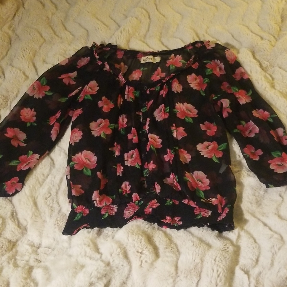 Floral Hollister Blouse